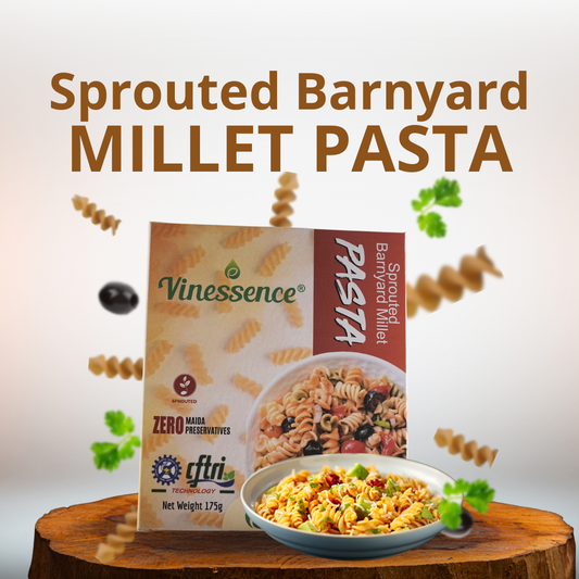 Sprouted Barnyard Millet Pasta