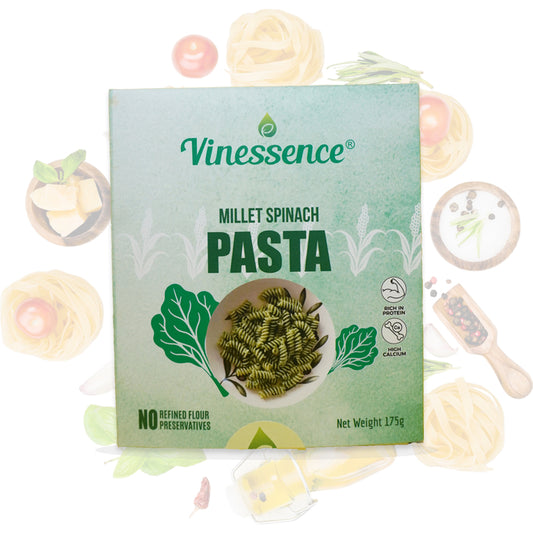 π₯¦ Vinessence Millet Spinach Pasta β Wholesome, Green & Guilt-Free!