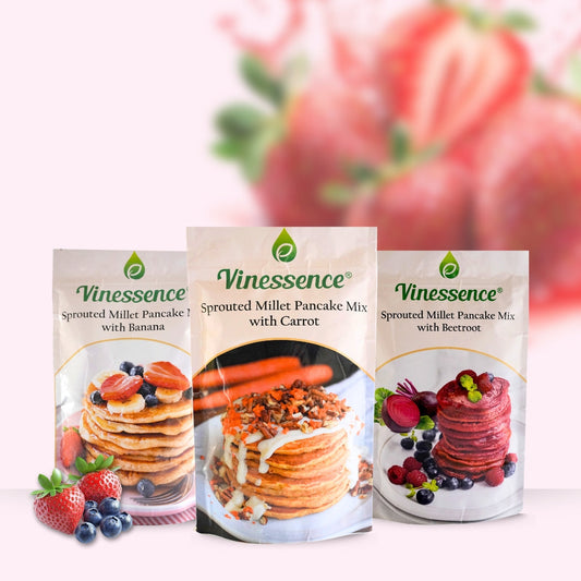 🥞 Start Your Day Right with Vinessence Sprouted Millet Pancake Mixes