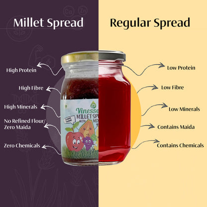 Millet Peanut Spread with Chocolate